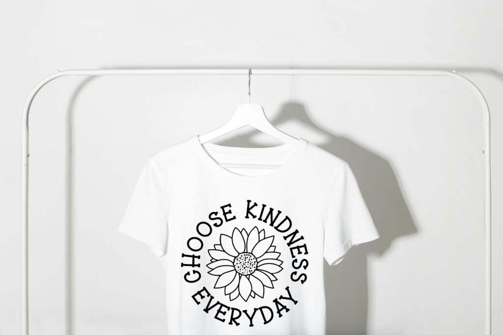 Choose Kindness Everyday SVG design for self-love and motivational crafts