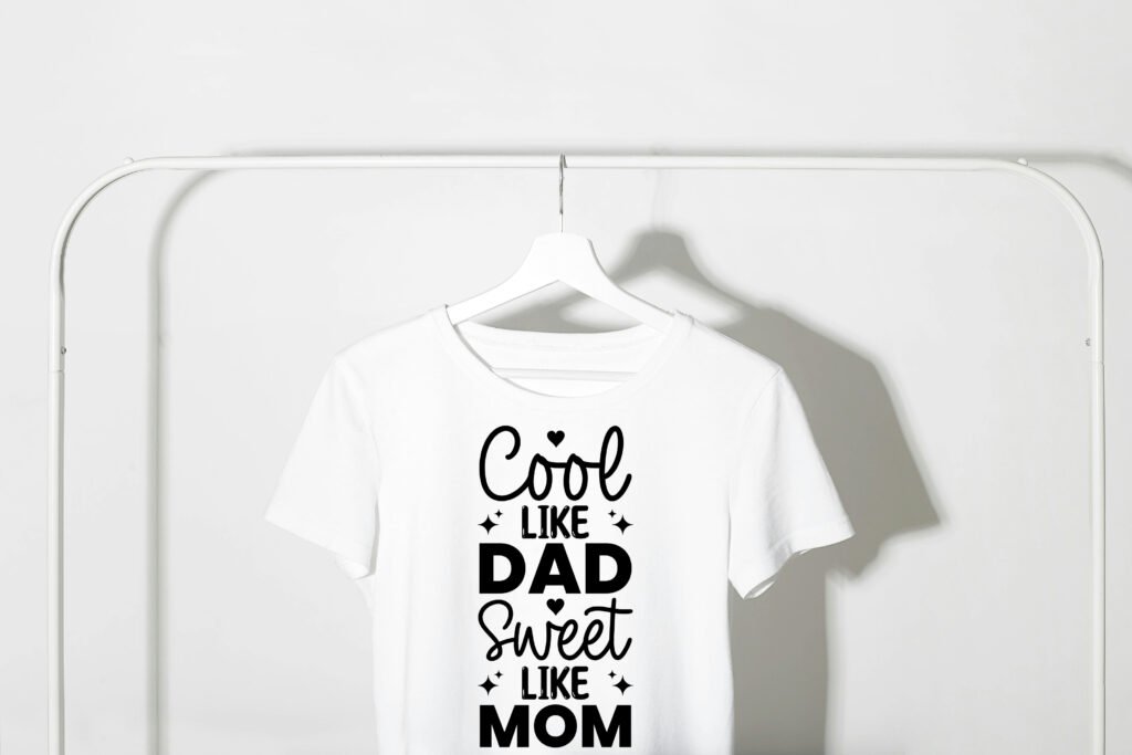 Cool like Dad Sweet like Mom SVG Design Free Family Love Quote
