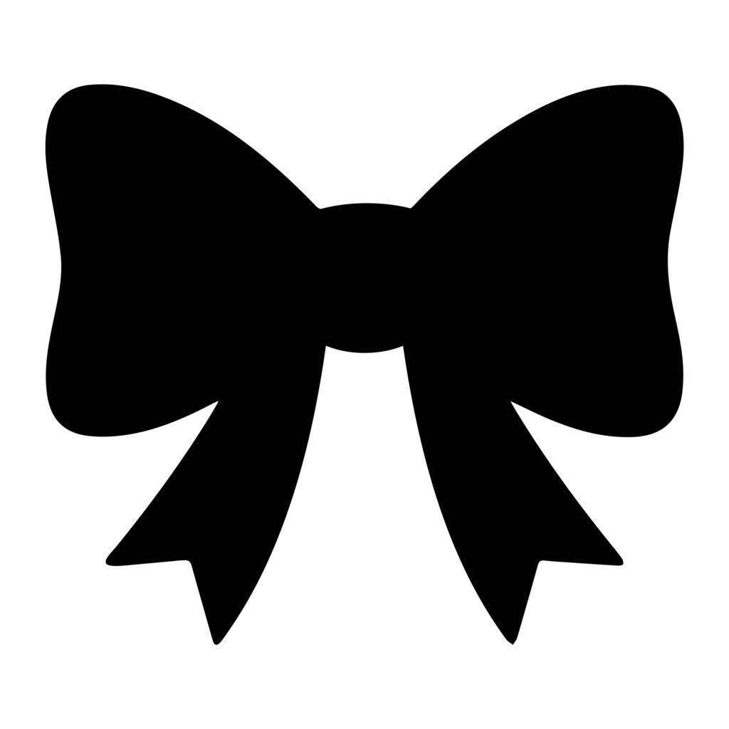 Free Bow SVG solid bow design for Cricut and Silhouette