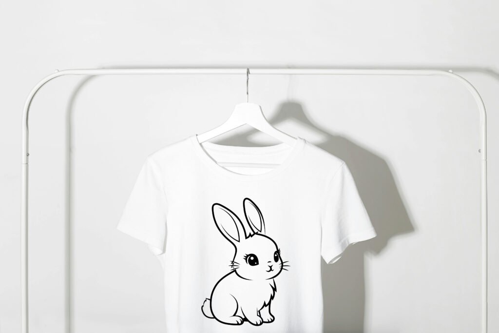 Free Bunny Outline SVG for Cricut