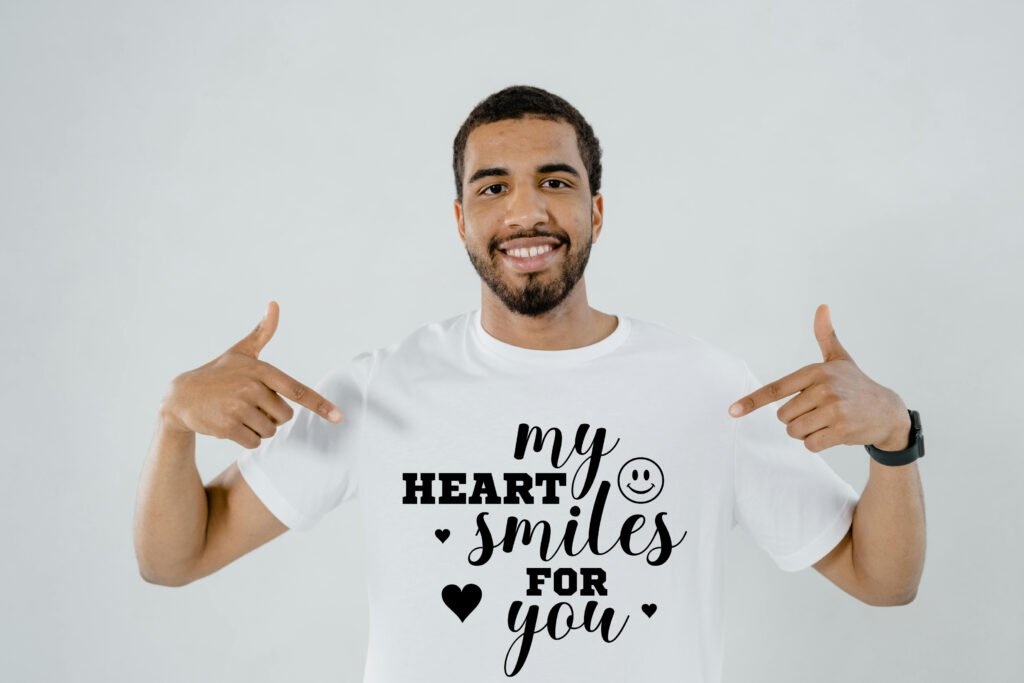 Free My Heart Smiles for You SVG design with elegant love quote lettering, perfect for Cricut and Silhouette crafts, shirts, mugs, and other romantic handmade gifts.