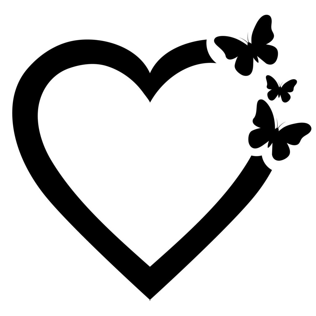 Heart Butterfly SVG design for crafts, DIY projects, and home decor