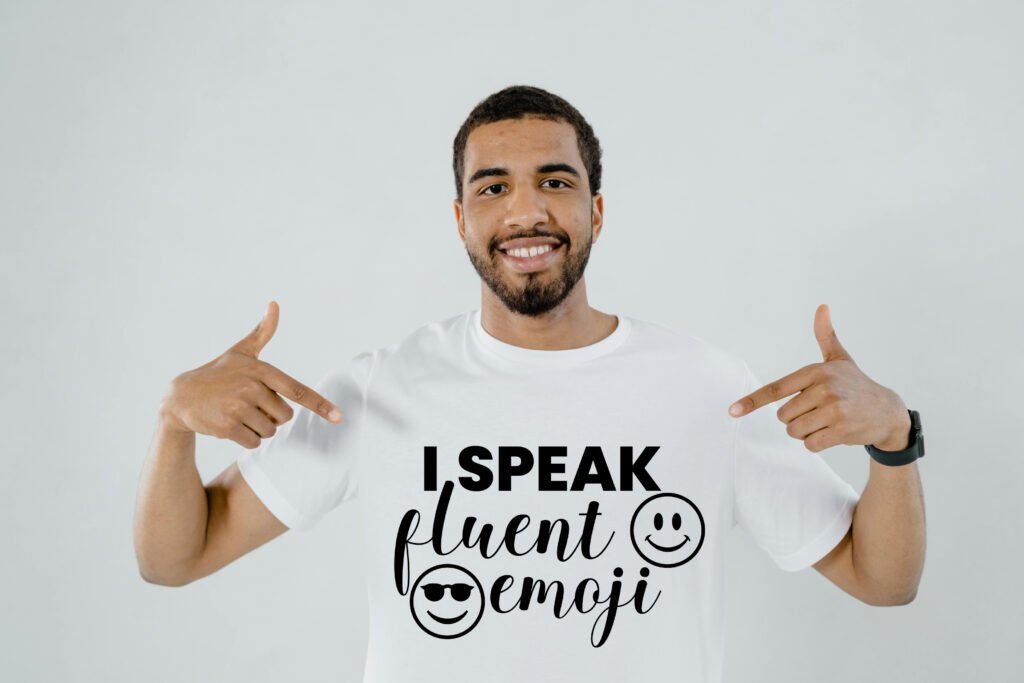I Speak Fluent Emoji SVG Funny Design for DIY Crafts