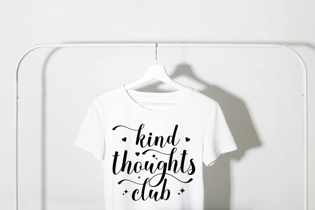 Kind Thoughts Club Self Love SVG Design for Positive Mindset Art