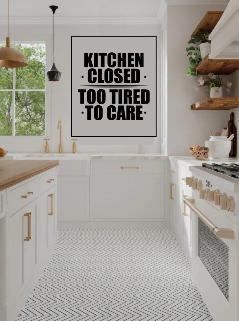 Funny Kitchen Closed SVG Design