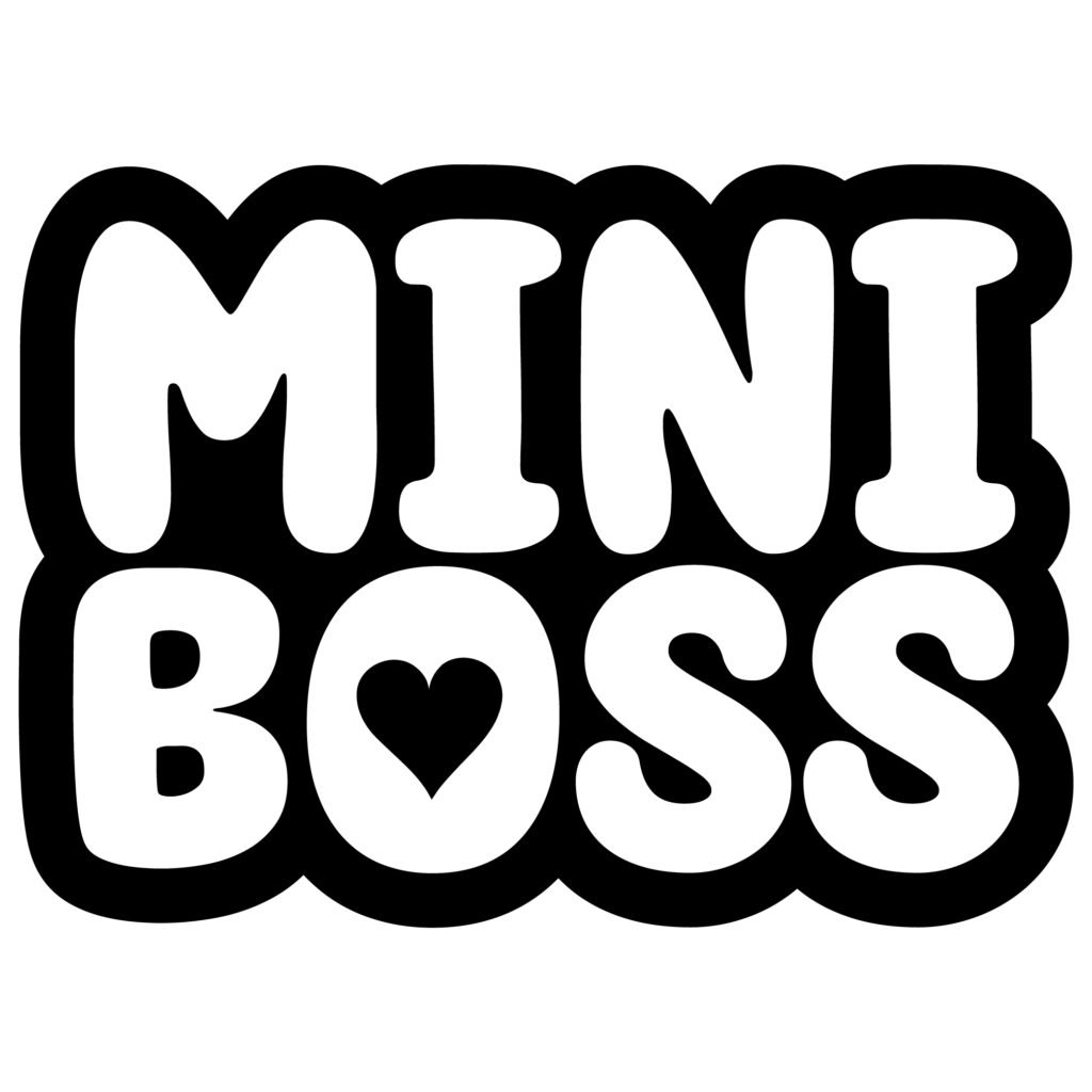 Mini Boss SVG with cute love quotes for DIY crafts, t-shirts, mugs, and home décor