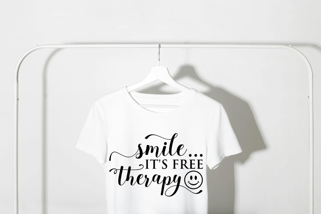 Smile its free therapy self love SVG