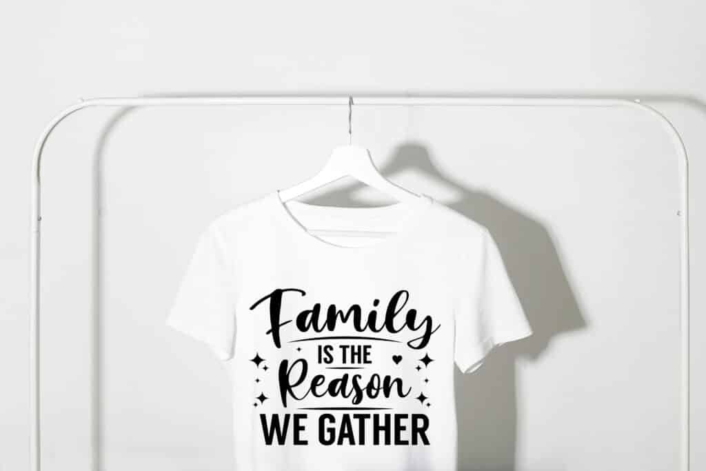 Family is the Reason We Gather Free SVG design for family gatherings shirts and home decor