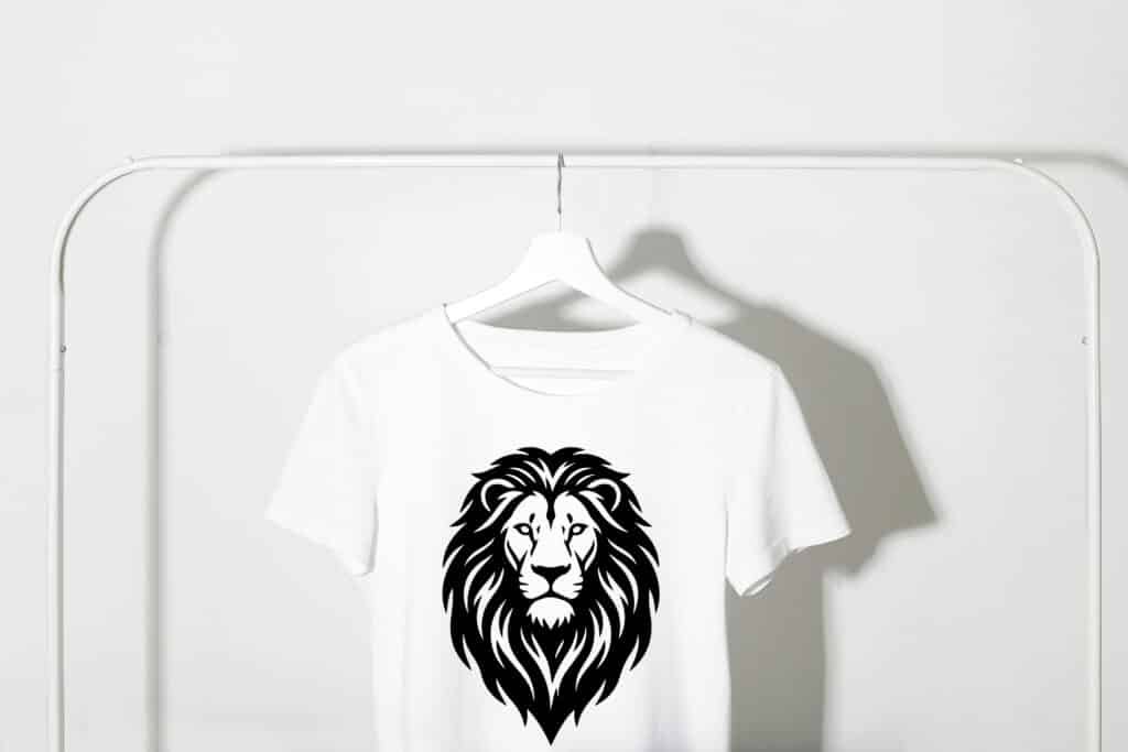 Lion head silhouette svg free design with sharp clean edges for cricut and digital crafts.