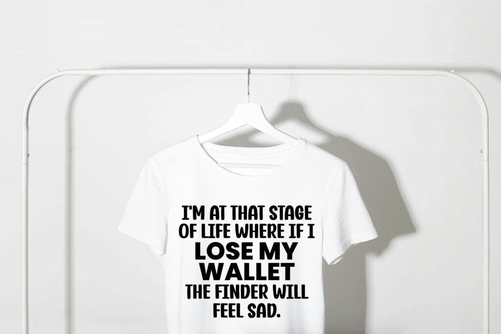 funny wallet joke svg with sarcastic quote about losing a wallet