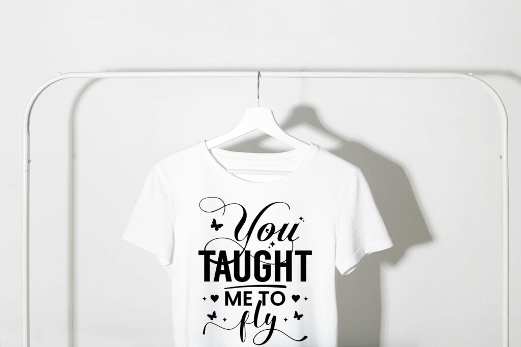 You taught me to fly teacher svg inspirational quote design for teacher appreciation and graduation gifts.